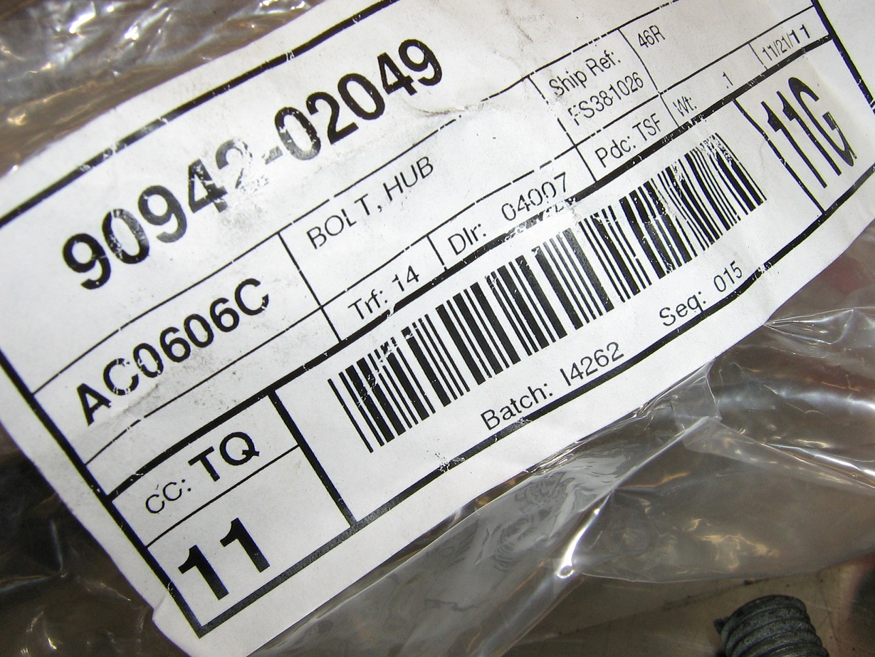Factory replacement lug stud