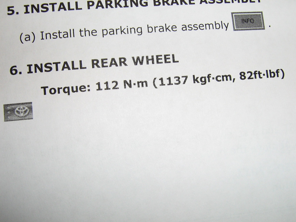 Proper torque spec