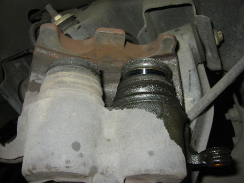 Brake caliper leaking fluid honda #2